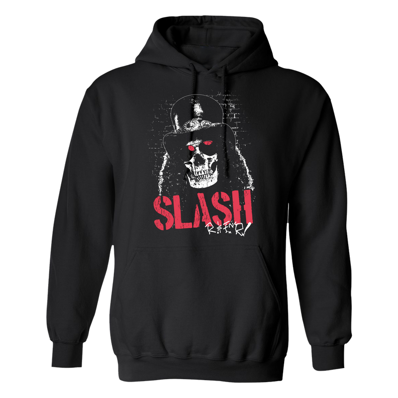 Skull Portrait Black Pullover Hoodie