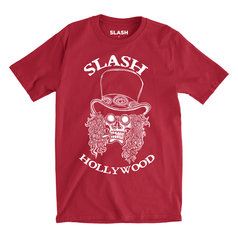 Hollywood Skull Red Tee